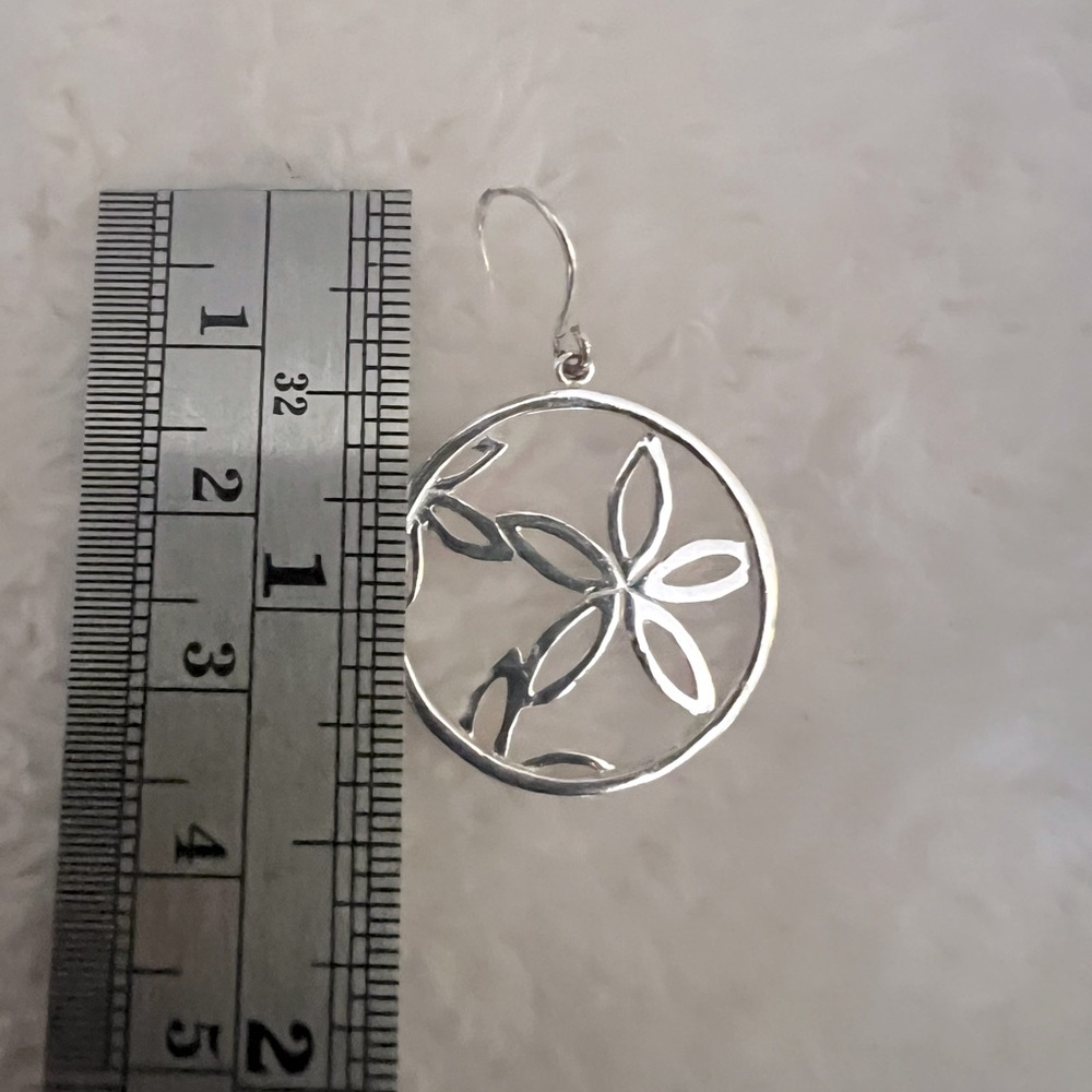 Sale* Nwot Solid Sterling Silver Flower Dangle Ea… - image 4